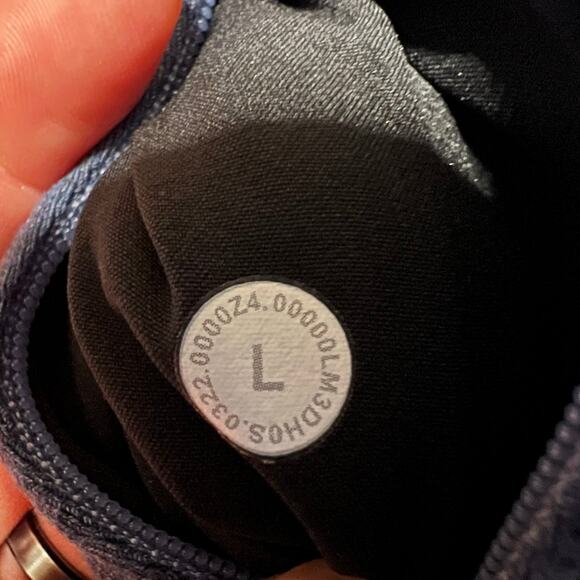 Lululemon Shirt Mens Large Surge Warm Half-Zip Heathered Blue M3DH0S - Picture 6 of 7